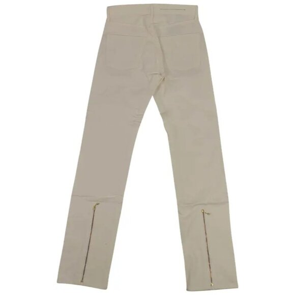 NEW VLONE WHITE ZIPPERED JEANS SZ XS 2XL 3XL